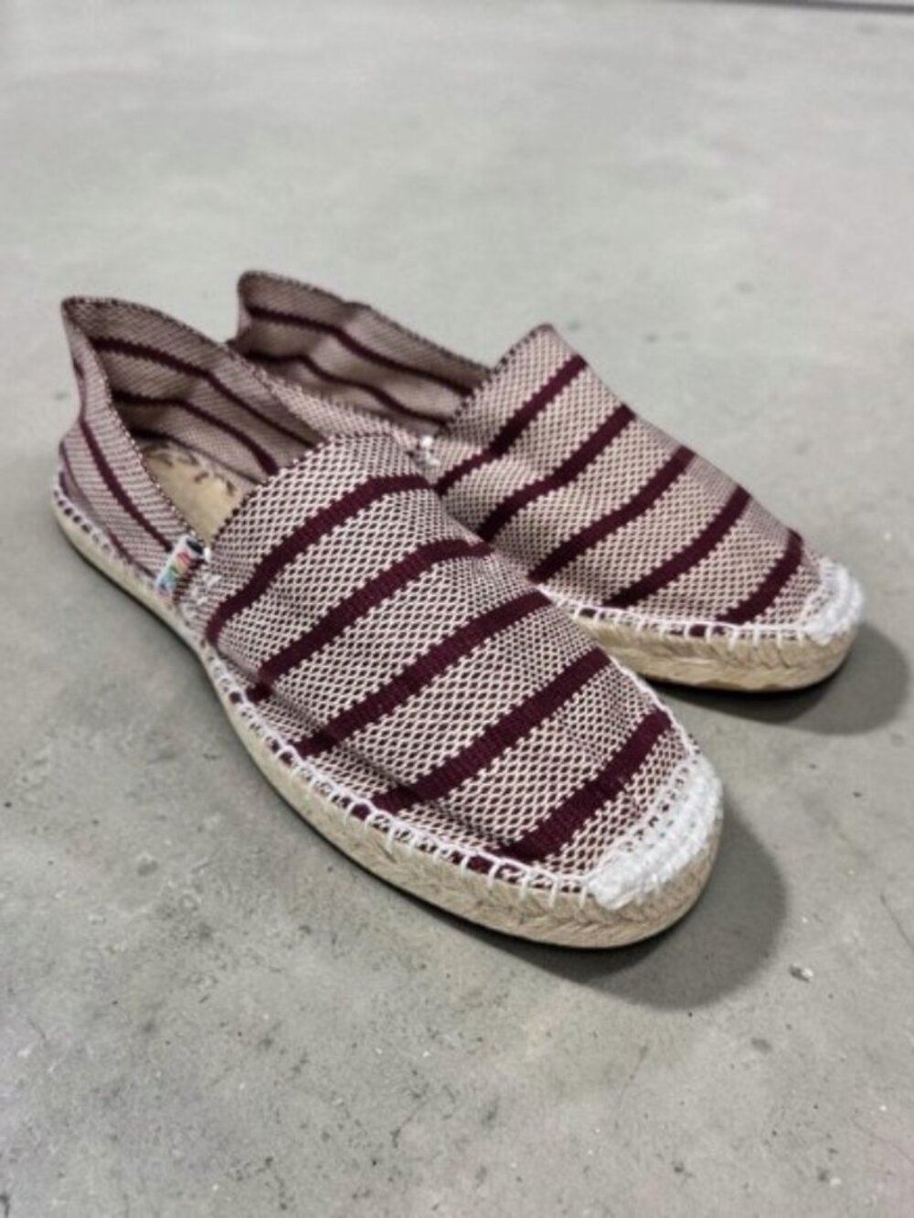 Alpargatus Espadrille Flats Women's Striped Handmade Resort‎ Rope Slip On 9.5
